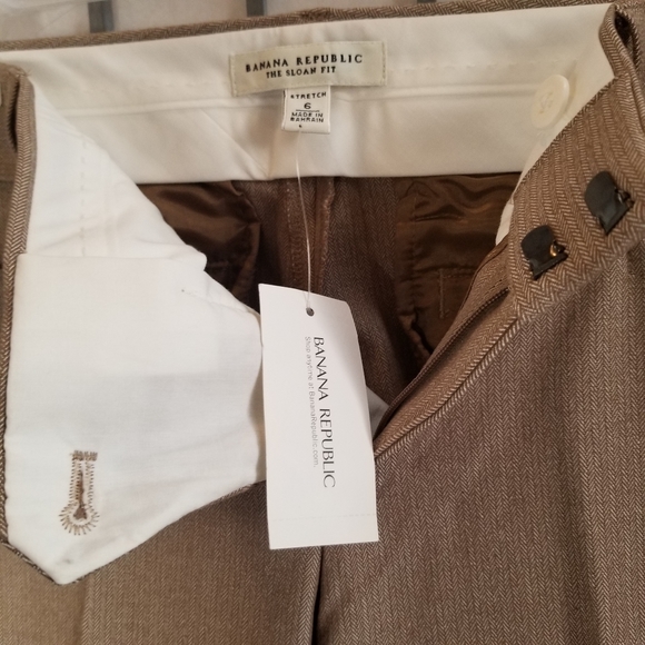 NEW! Banana Republic Sloan Fit Stretch Dress Pants Size 6 - Picture 4 of 5